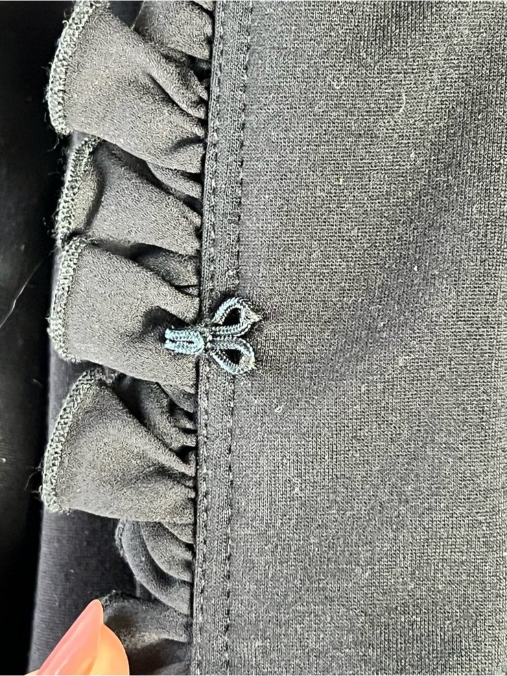 Joseph Ribkoff Black Ruffle Military-Button Bellboy Jacket Size 8 Black Ruffle - Picture 7 of 11